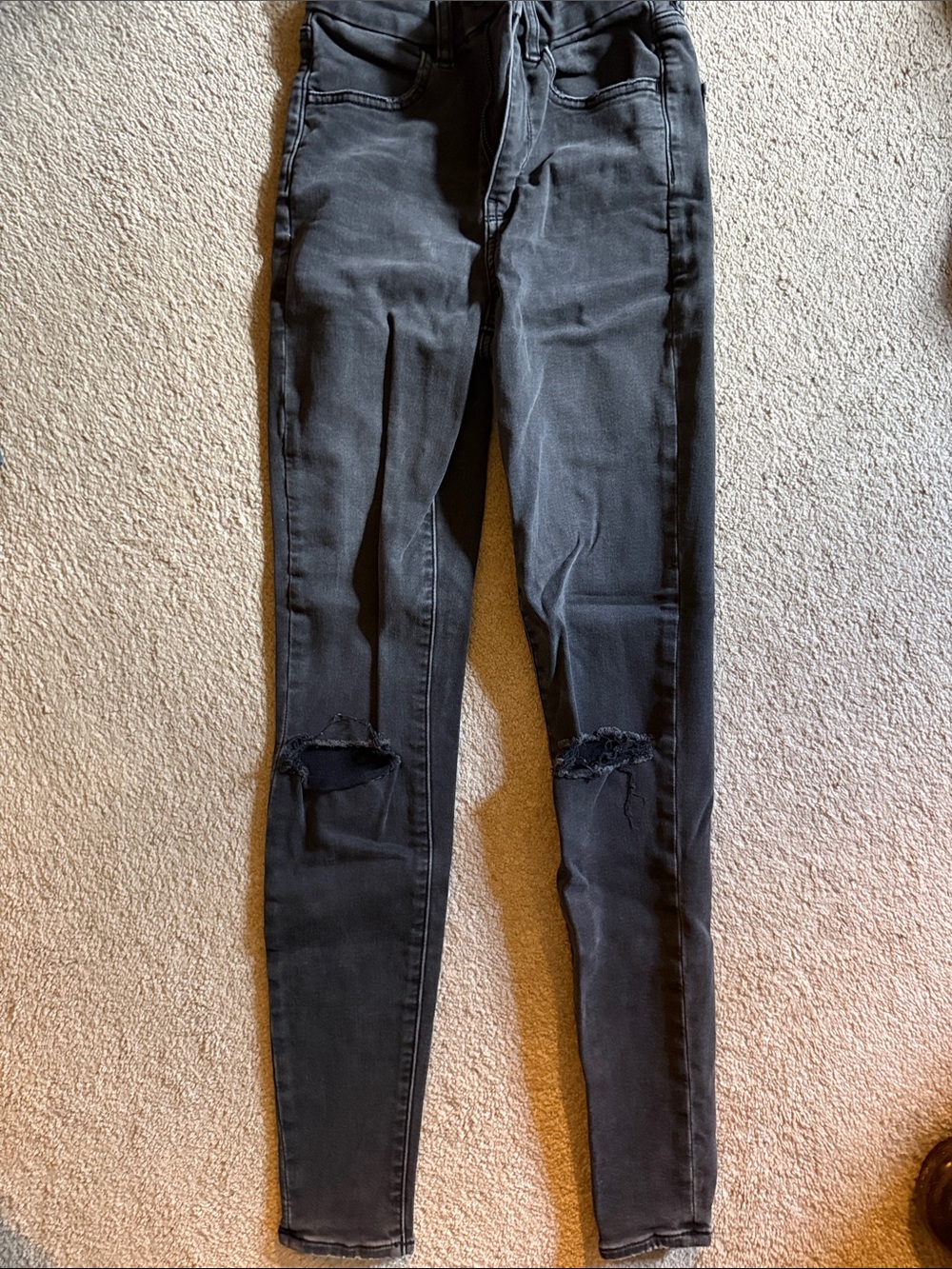 American Eagle Outfitters Black Ripped Jeans